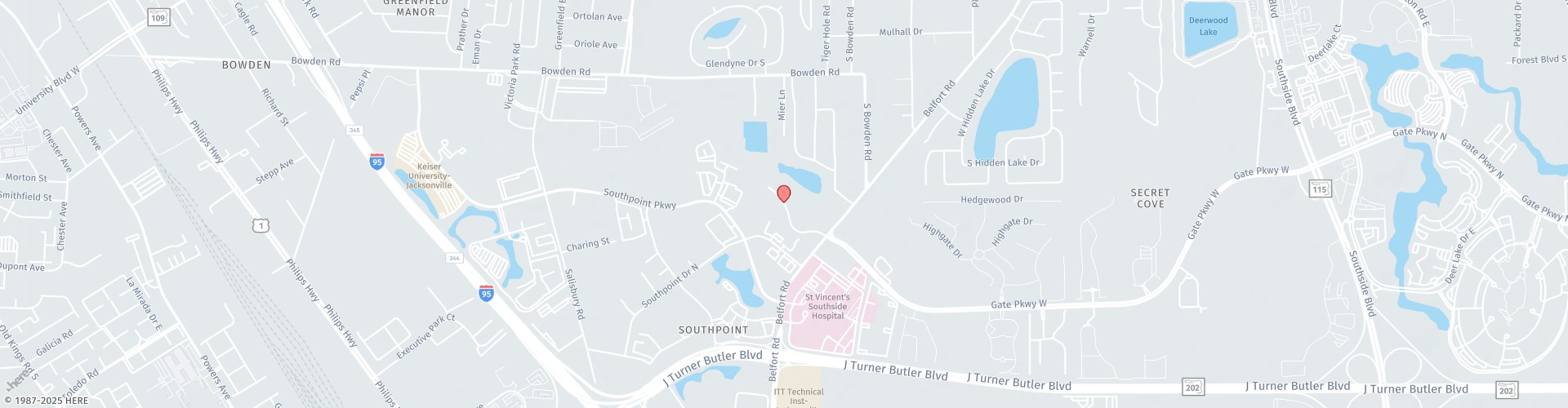 Location Map: 6869 Belfort Oaks Place Jacksonville, FL 32216